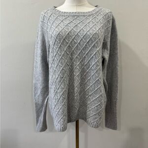J.Crew Gray Merino Wool-Blend Sweater (Size XL)